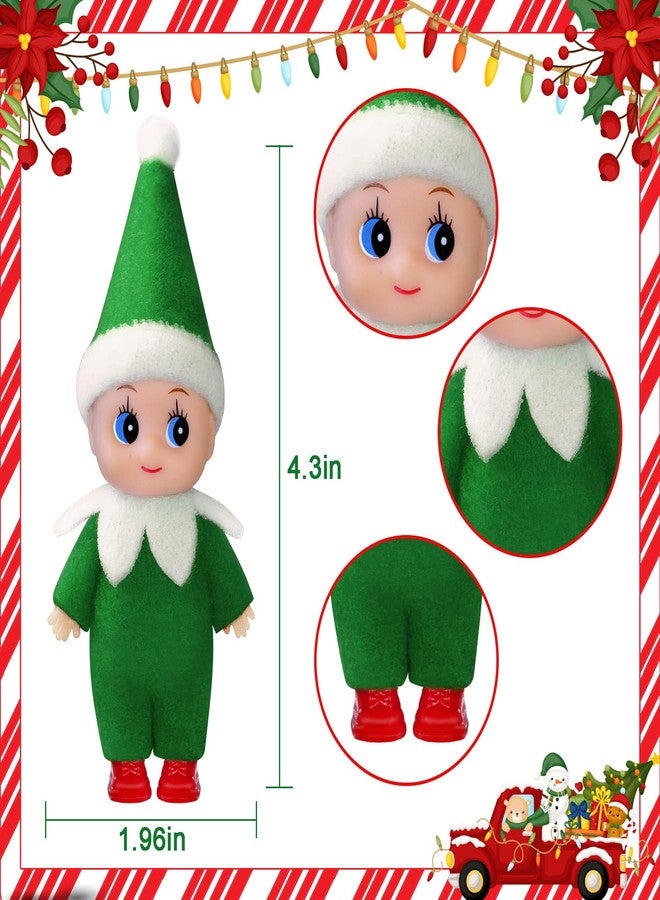 Voiiake Christmas Tiny Elf Doll Baby Miniature Elf Decoration Boy and Girl Xmas Family Kids for Christmas Decorations Doll Ornament Stocking Stuffers - Image 2